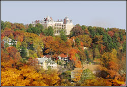 Crescent Hotel in the hills above Eureka Springs
