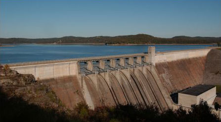 Dam Site River Park - Eureka Springs, Arkansas in the Ozark Mountains